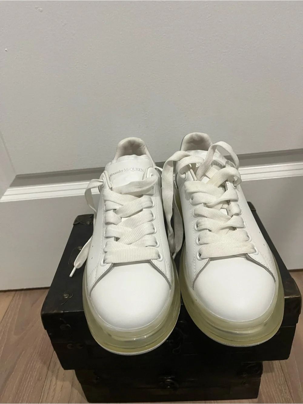Alexander McQueen White and Silver Sneaker Box